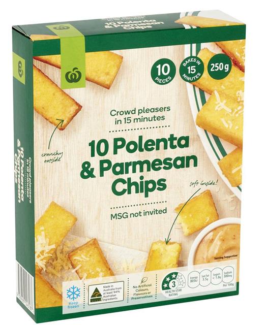 10 POLENTA & PARMESAN CHIPS